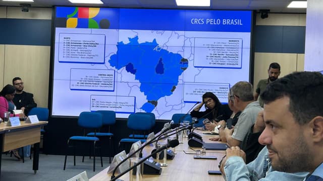 Reunião gerencial no MCom