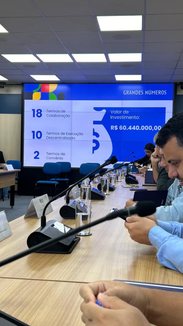 Reunião gerencial no MCom