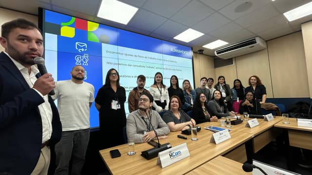 Reunião gerencial no MCom